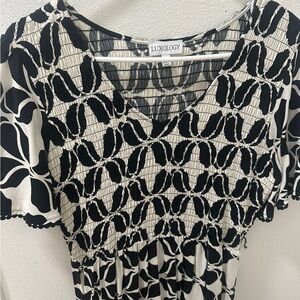 Luxology Black and White Dress